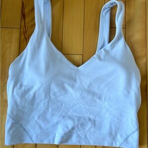 Lululemon Blue and White Sports Bra Tank